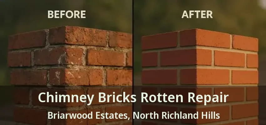 Chimney Bricks Rotten Repair Briarwood Estates, North Richland Hills - TX Chimney Bricks Rotten Repair Briarwood Estates, North Richland Hills - TX