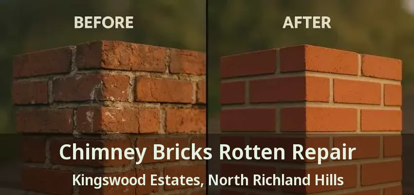 Chimney Bricks Rotten Repair Kingswood Estates, North Richland Hills - TX