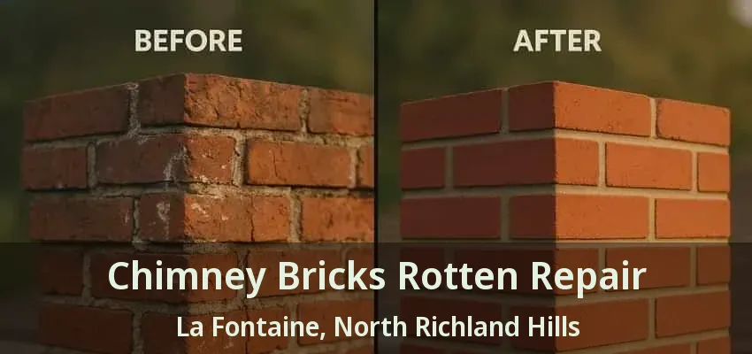 Chimney Bricks Rotten Repair La Fontaine, North Richland Hills - TX