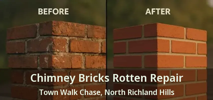 Chimney Bricks Rotten Repair Town Walk Chase, North Richland Hills - TX Chimney Bricks Rotten Repair Town Walk Chase, North Richland Hills - TX