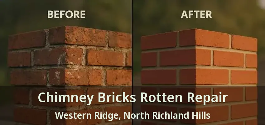 Chimney Bricks Rotten Repair Western Ridge, North Richland Hills - TX Chimney Bricks Rotten Repair Western Ridge, North Richland Hills - TX