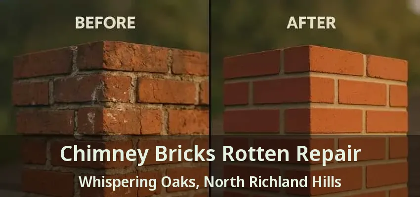 Chimney Bricks Rotten Repair Whispering Oaks, North Richland Hills - TX Chimney Bricks Rotten Repair Whispering Oaks, North Richland Hills - TX