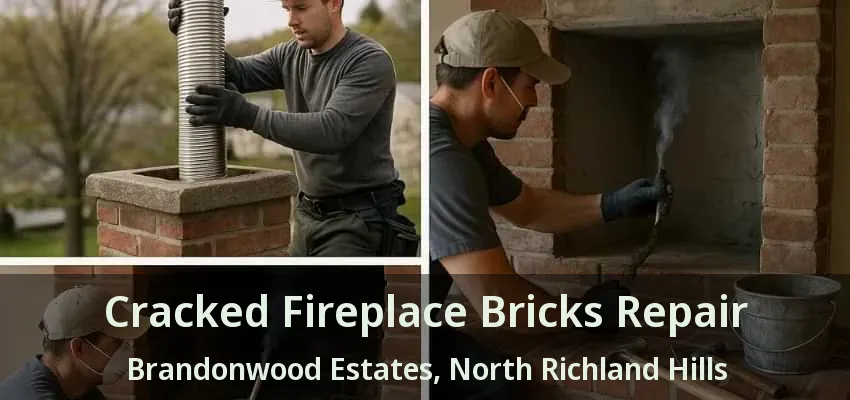 Cracked Fireplace Bricks Repair Brandonwood Estates, North Richland Hills - TX