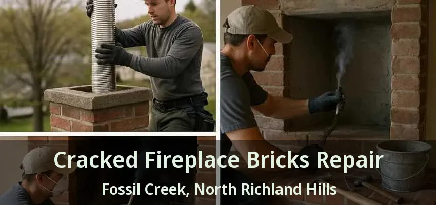Cracked Fireplace Bricks Repair Fossil Creek, North Richland Hills - TX Cracked Fireplace Bricks Repair Fossil Creek, North Richland Hills - TX