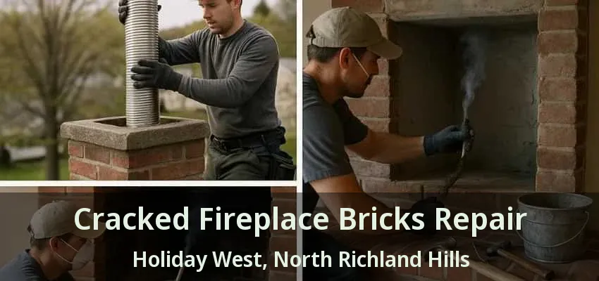 Cracked Fireplace Bricks Repair Holiday West, North Richland Hills - TX
