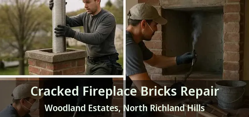 Cracked Fireplace Bricks Repair Woodland Estates, North Richland Hills - TX