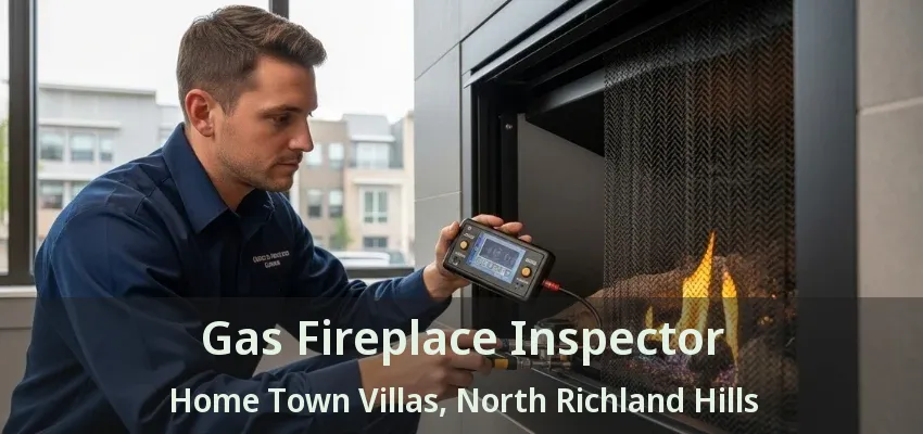 Gas Fireplace Inspector Home Town Villas, North Richland Hills - TX