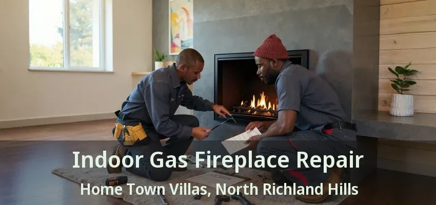 Indoor Gas Fireplace Repair Home Town Villas, North Richland Hills - TX