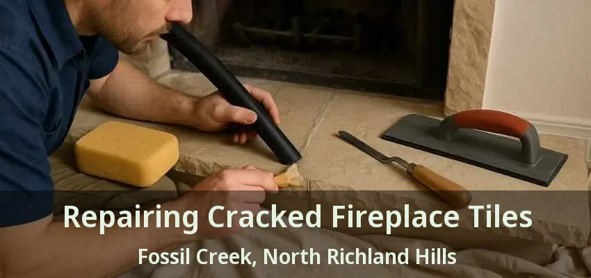 Repairing Cracked Fireplace Tiles Fossil Creek, North Richland Hills - TX