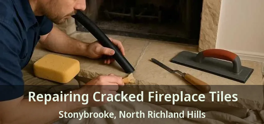 Repairing Cracked Fireplace Tiles Stonybrooke, North Richland Hills - TX Repairing Cracked Fireplace Tiles Stonybrooke, North Richland Hills - TX