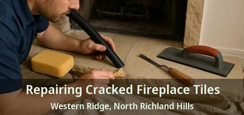 Repairing Cracked Fireplace Tiles Western Ridge, North Richland Hills - TX Repairing Cracked Fireplace Tiles Western Ridge, North Richland Hills - TX