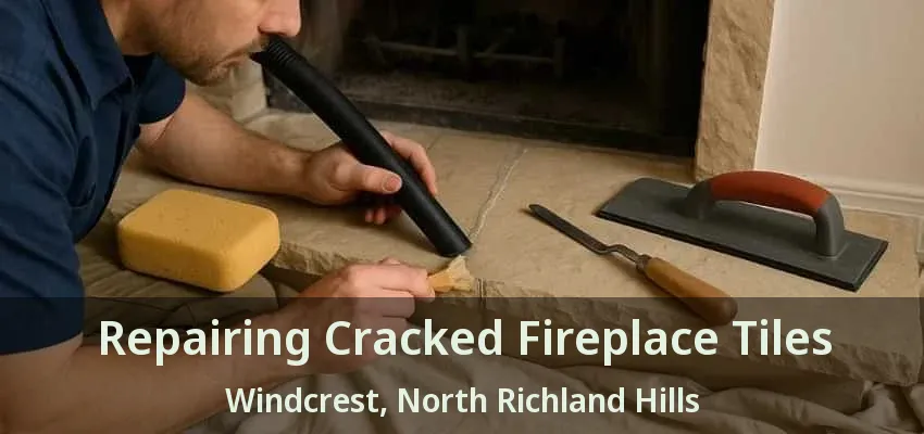 Repairing Cracked Fireplace Tiles Windcrest, North Richland Hills - TX Repairing Cracked Fireplace Tiles Windcrest, North Richland Hills - TX
