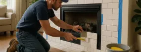 Repairing Cracked Fireplace Tiles North Richland Hills